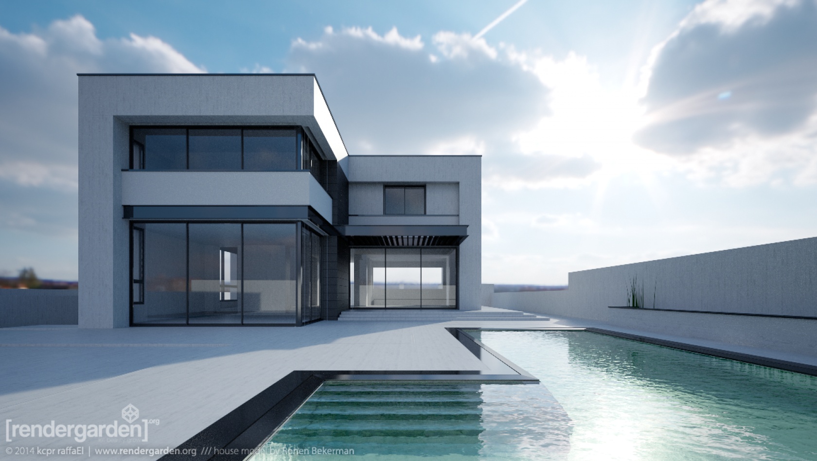 Mixing Hdri Image And Mr Physical Sky In Iray Rendergarden Org 3d Visualization Portfolio Blog