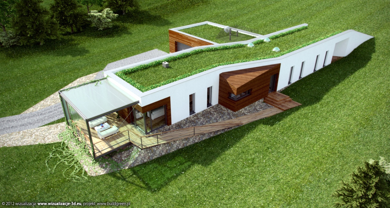 Eco Passive House Aerial View